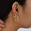 Thumbnail: Sloong 3pairs Hoop Earrings Set 14K Gold Plated Lightweight Hypoallergenic Chun