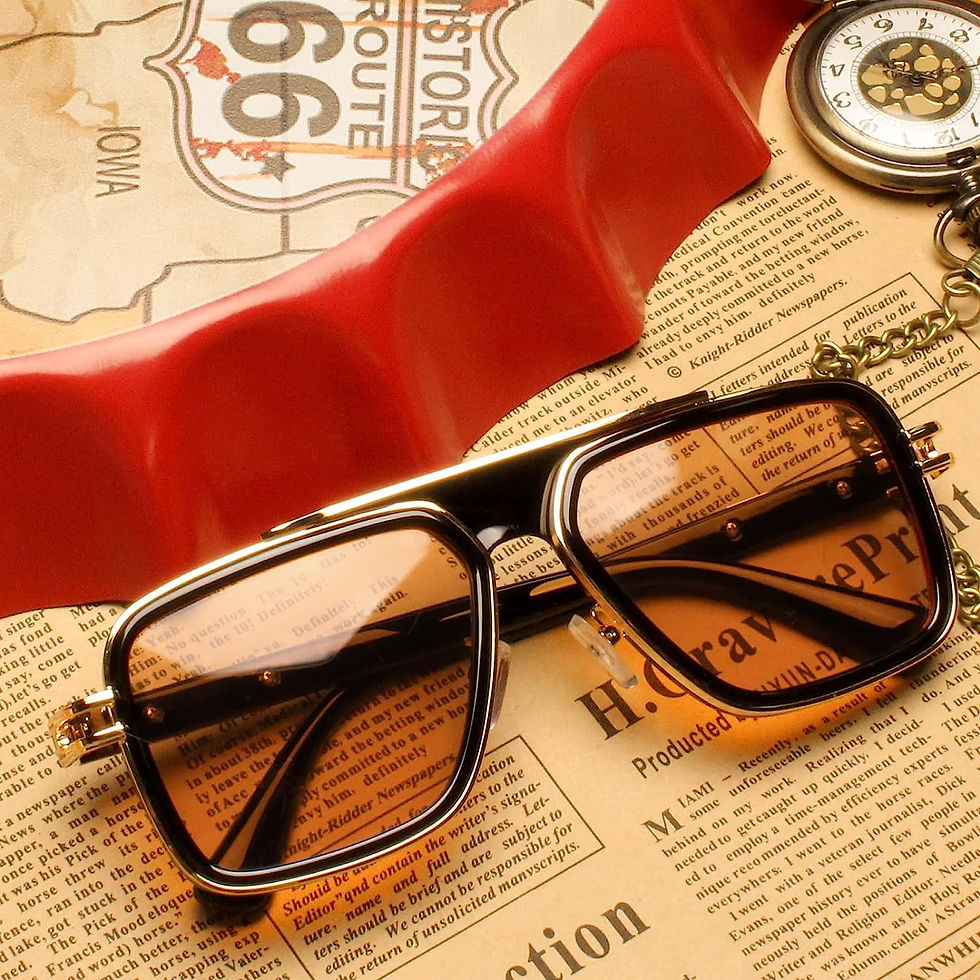 Thumbnail: Freckles Mark Trendy Retro Sunglasses for Men Women Classic Stark Vintage Shade