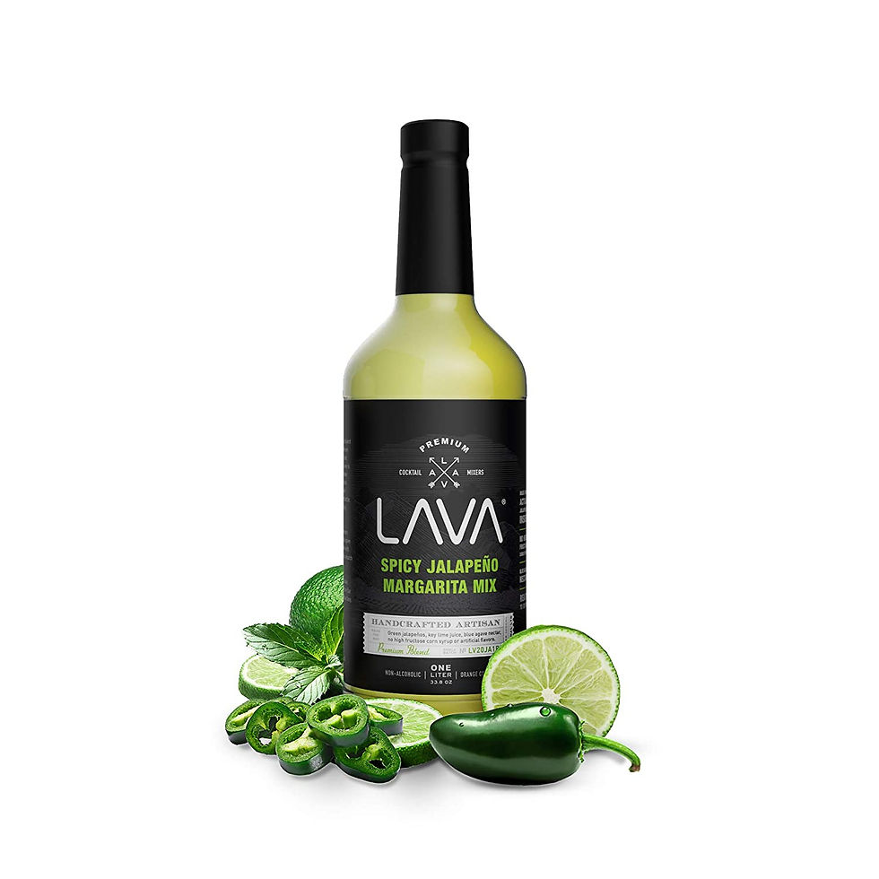 Thumbnail: (3 Pack) LAVA Premium Margarita Mix Variety Pack Comes with Spicy Jalapeno, Ski