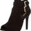 Thumbnail: XYD Women Peep Toe Ankle Bootie High Heels Buckled Double Straps Cutout Fashion