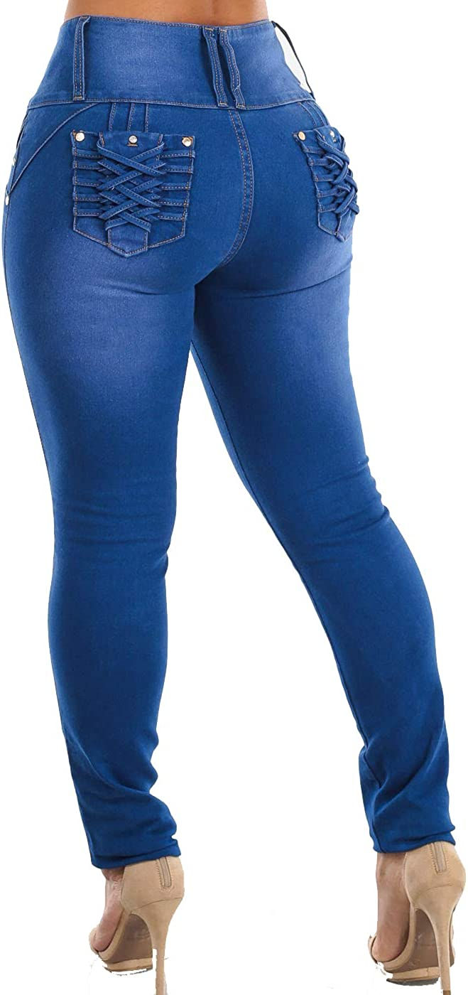 Thumbnail: Butt Lifting Jeans for Women - High Waisted Skinny Levanta Cola Stretch Jeans