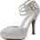Thumbnail: DREAM PAIRS Office-02 Women's Classy Mary Jane Double Ankle Strap Almond Toe Hi