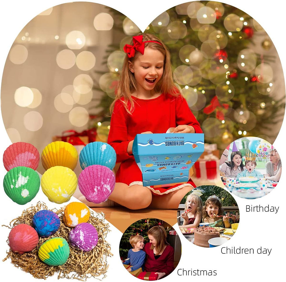 Thumbnail: Bath Bombs for Kids with Surprise Toys Inside for Girls Boys - 12 Shell Kids Ba
