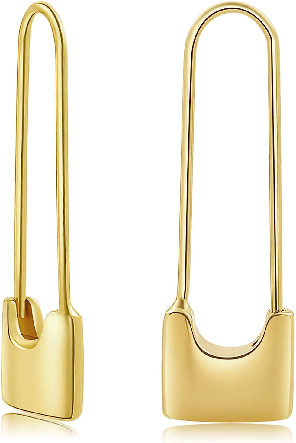 Thumbnail: Sloong 3paris 14k Gold Plated Ball U Shape Pin Y2K Style Chunky Earring Link Ch