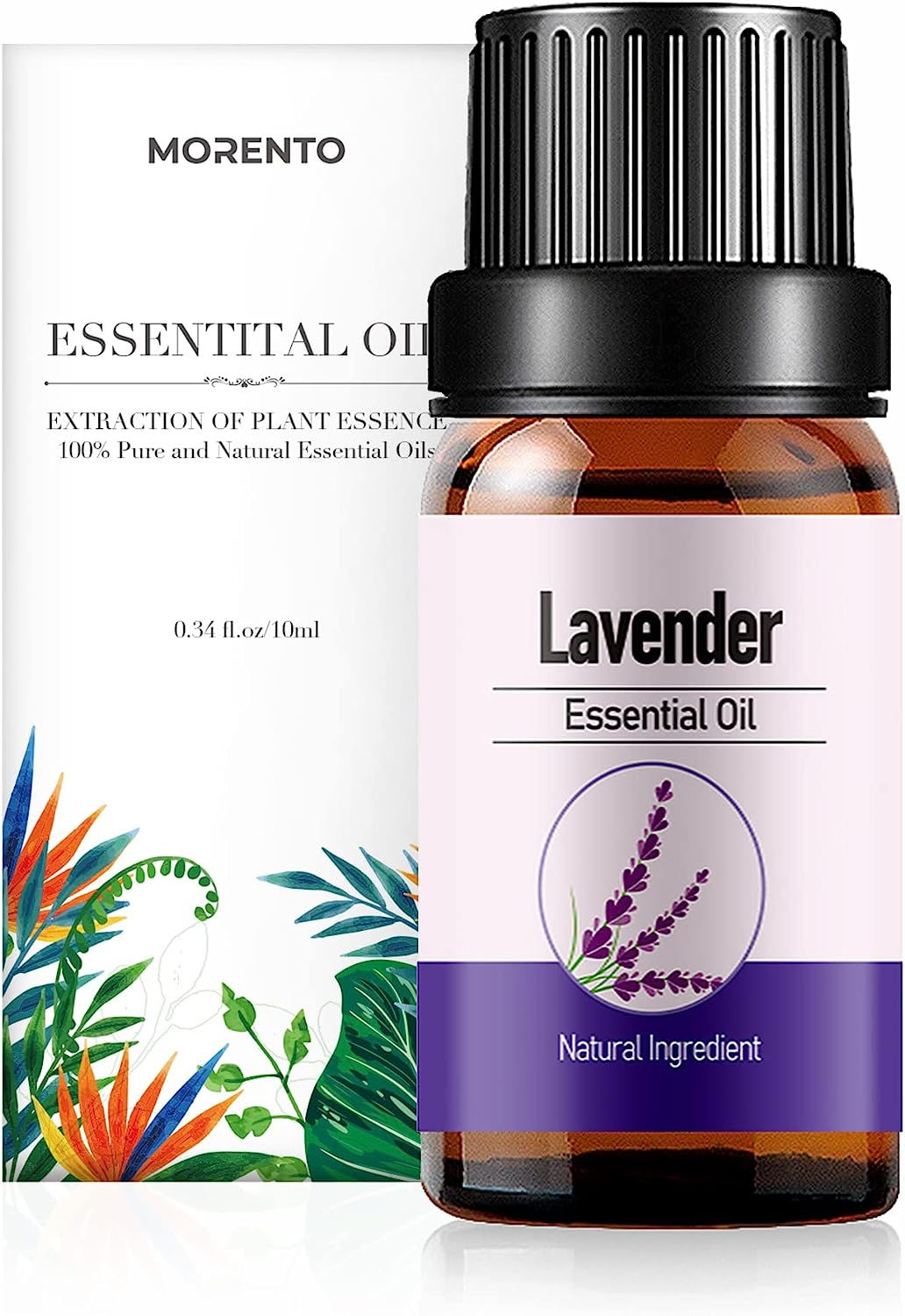 Essential Oil Set, MORENTO Top 6 Aromatherapy Oils Gift Set, Tea Tree, Lavender