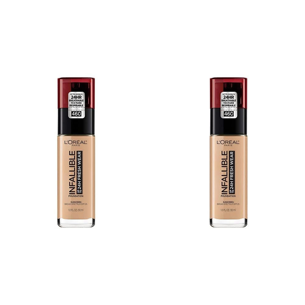 Thumbnail: L'Oreal Paris Makeup Infallible Up to 24 Hour Fresh Wear Foundation, Ivory, 1 f