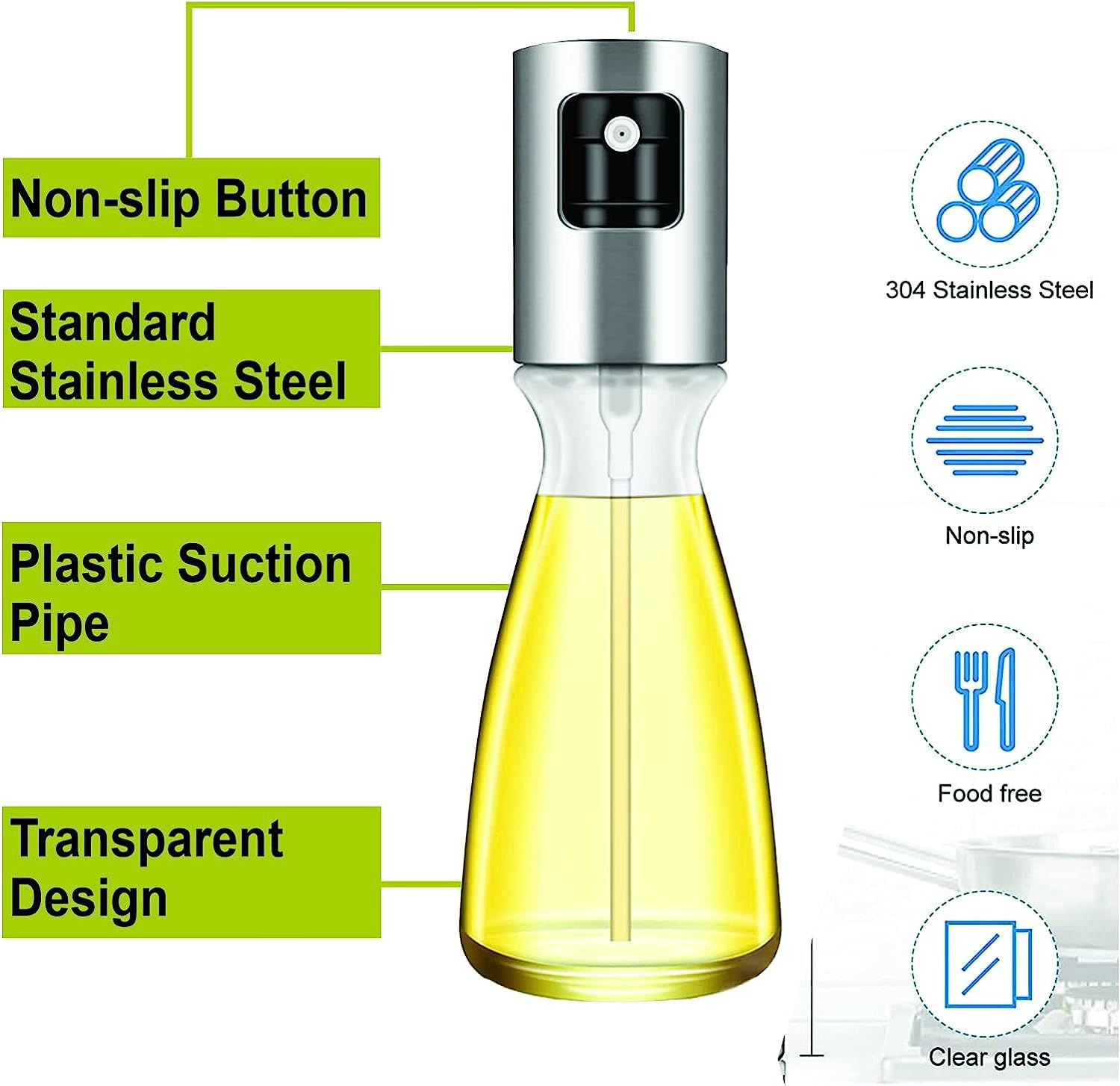 Oil Sprayer for Cooking, Olive Oil Sprayer for Air Fryers, Oil Sprayer, Olive O