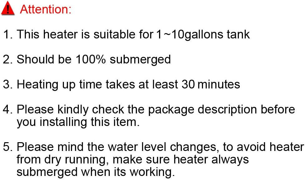Thumbnail: FREESEA 50W Mini Aquarium Heater Fish Tank Submersible Heater with LED Temperat