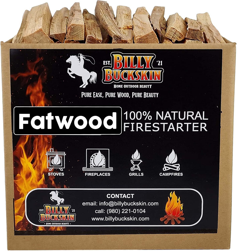 Thumbnail: Billy Buckskin Co. 10 lb. Fatwood Fire Starter Sticks | Easy & Safe Fire Starte
