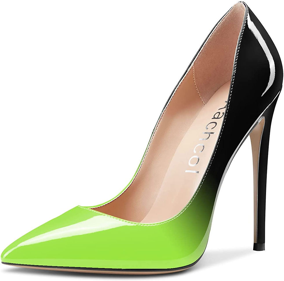 Thumbnail: Aachcol Women Stiletto High Heel Close Pointed Toe Pumps Slip-on Wedding Party 