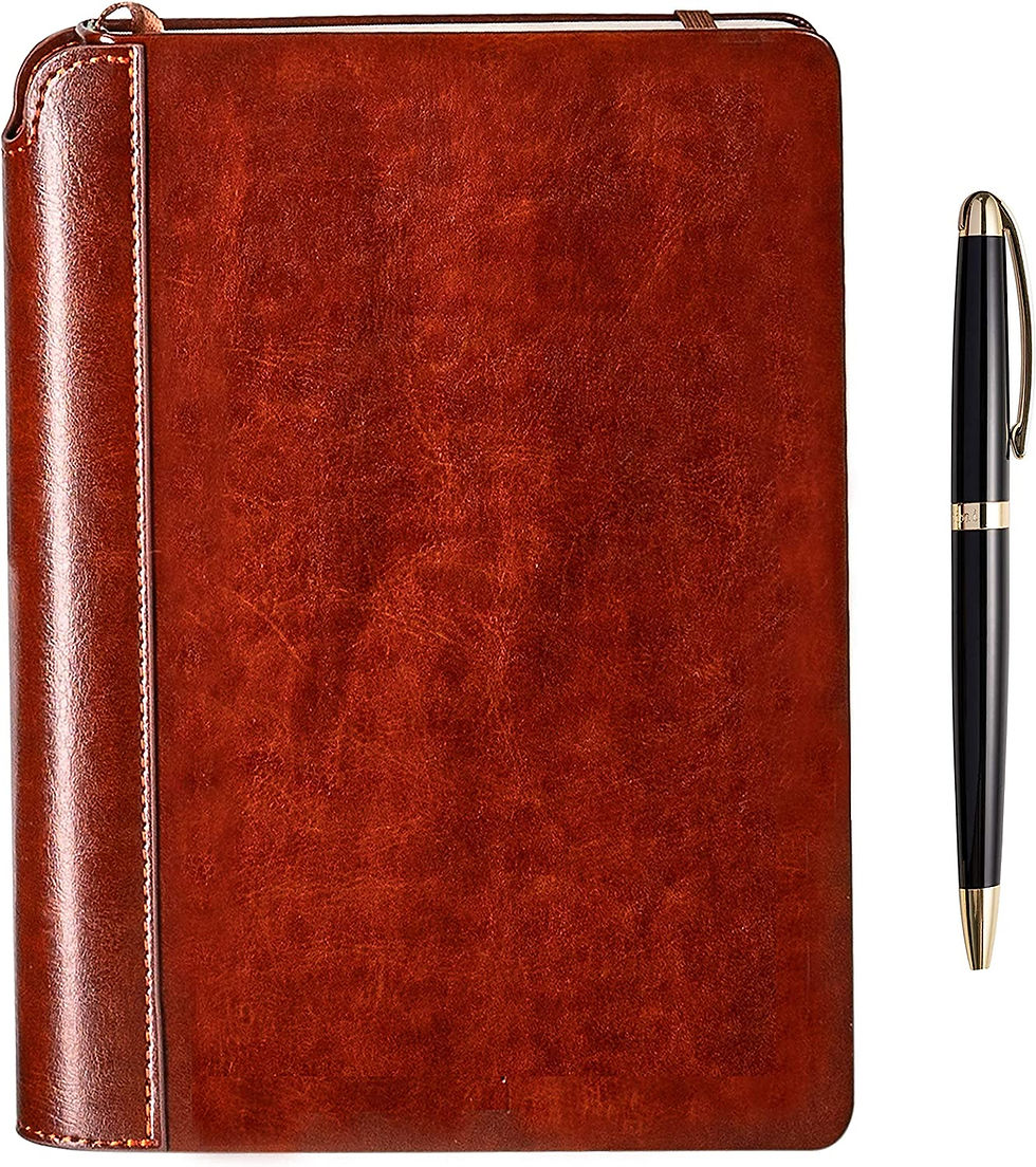 Thumbnail: SETTINI Tree of Life Writing Journal for Women and Men - Hardcover Faux Leather