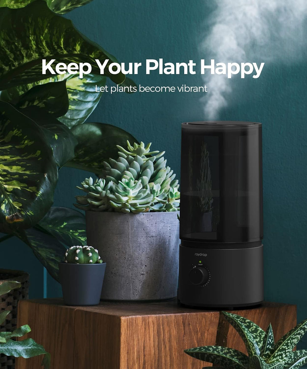 Thumbnail: Humidifiers for Bedroom, raydrop Cool Mist Humidifiers for Babies, 1.70L Quiet 