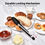 Thumbnail: 600℉ Heat Resistant Kitchen Tongs: U-Taste 9 inch Silicone Cooking Tong with 