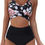 Thumbnail: Womens 14 Swim Top Push High Swimwear Up Leopard Women Set Bathing Swimsuit Bik