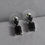 Thumbnail: Black Spinel Dangle Drop Earrings For Women Stainless Steel