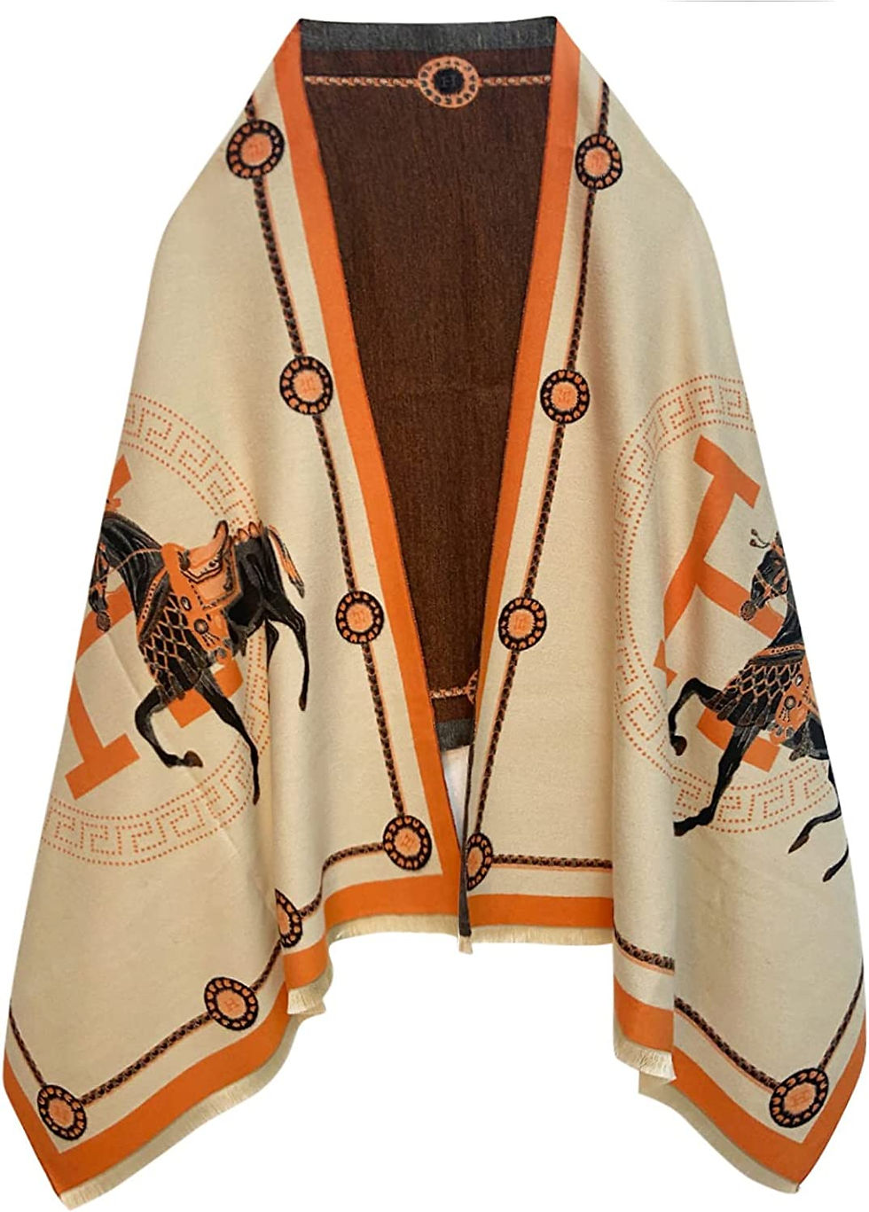Thumbnail: EXTREE Scarfs for Women Pashmina Silky Shawl Wrap for Evening Dressing Horse Sc