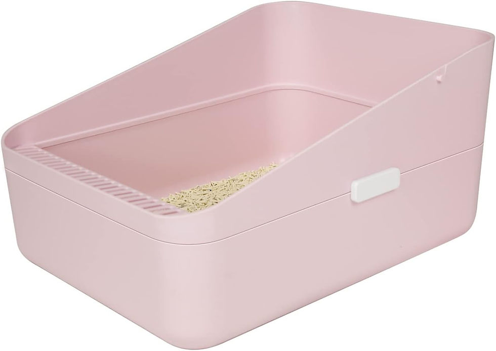 Thumbnail: Sfozstra Open Litter Box,Durable High Side Sifting Litter Box ,Secure and Odor 
