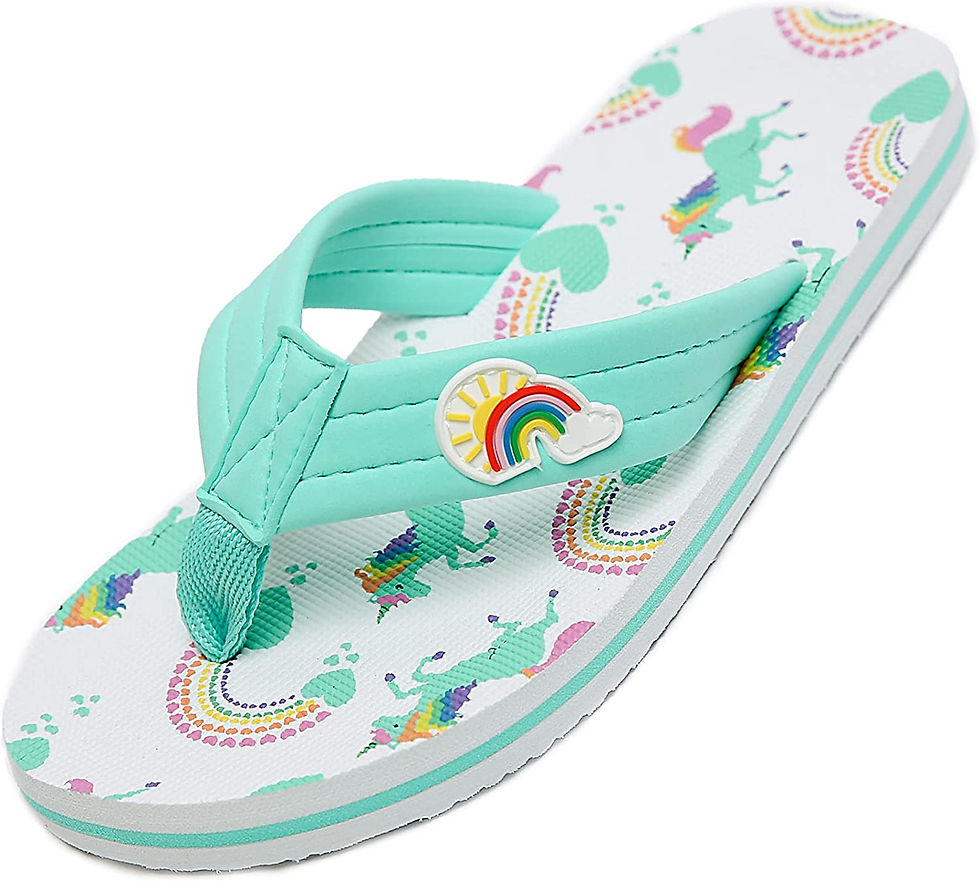 Thumbnail: Saidoteto Boys Girls Slides Sandals Kids Flip Flops Beach Pool Water Shoes.