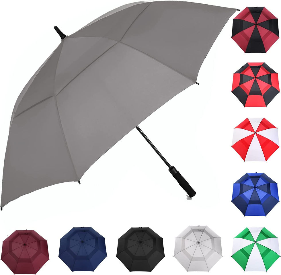 Thumbnail: MRTLLOA 62/68/72 Inch Automatic Open Golf Umbrella, Extra Large Oversize Double