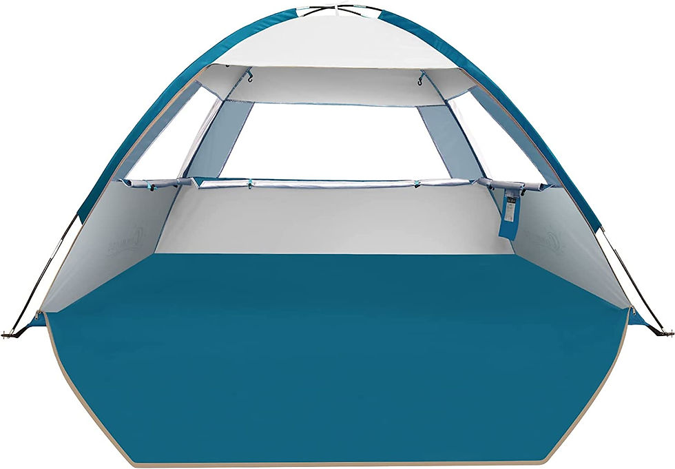 Thumbnail: COMMOUDS Beach Tent Sun Shade for 3/4-5/6-8 Person, UPF 50+ Beach Sun Shelter C