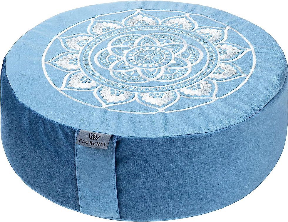 Thumbnail: Florensi Meditation Cushion - Comfortable Floor Pillow - Traditional Tibetan Me