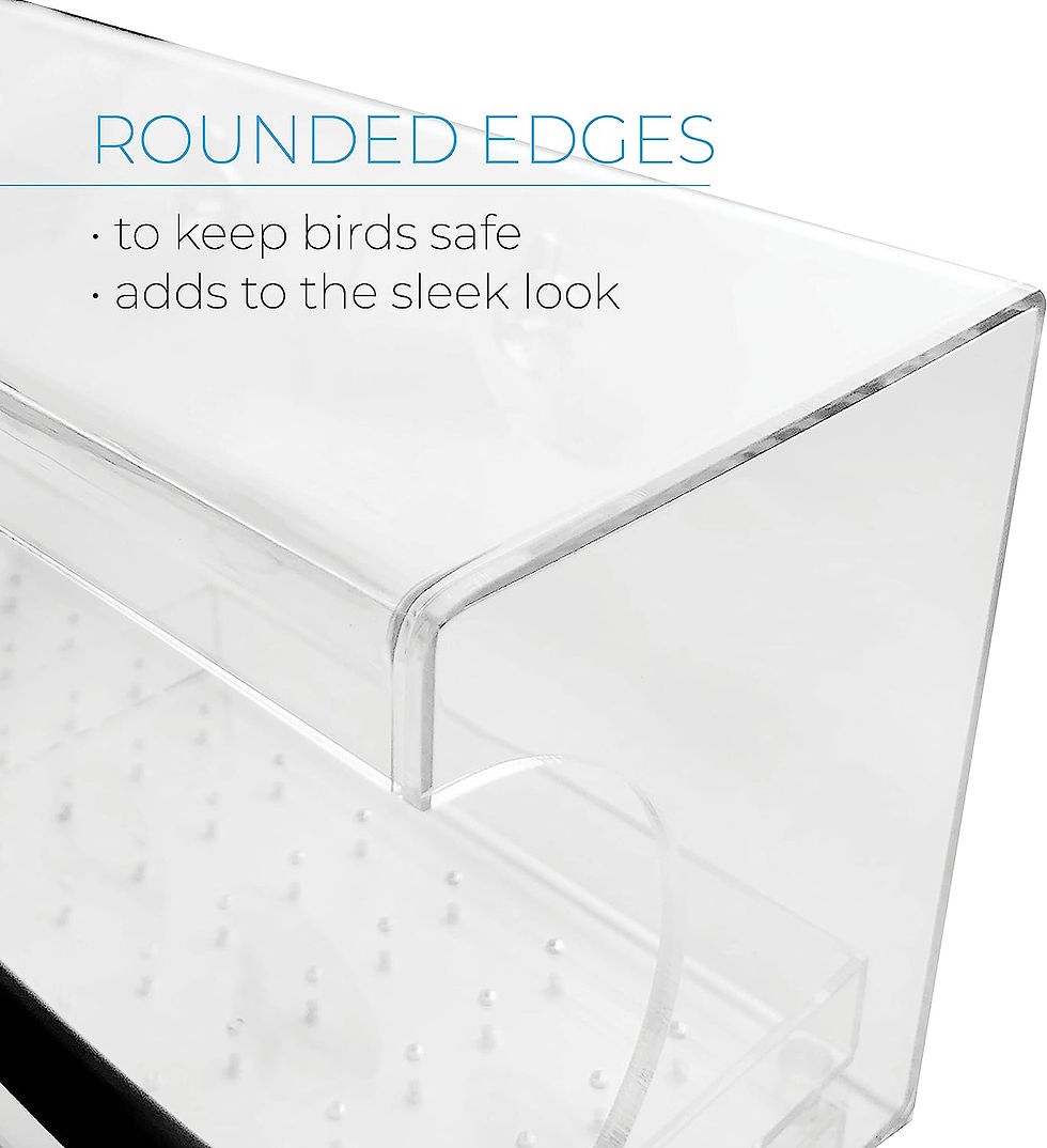 Thumbnail: BACKYARD EXPRESSIONS PATIO · HOME · GARDEN 913554 Window Bird Feeder, Clear