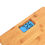 Thumbnail: Deluxe Bamboo Bathroom Scale with Backlit Large Display - 400lb Capacity