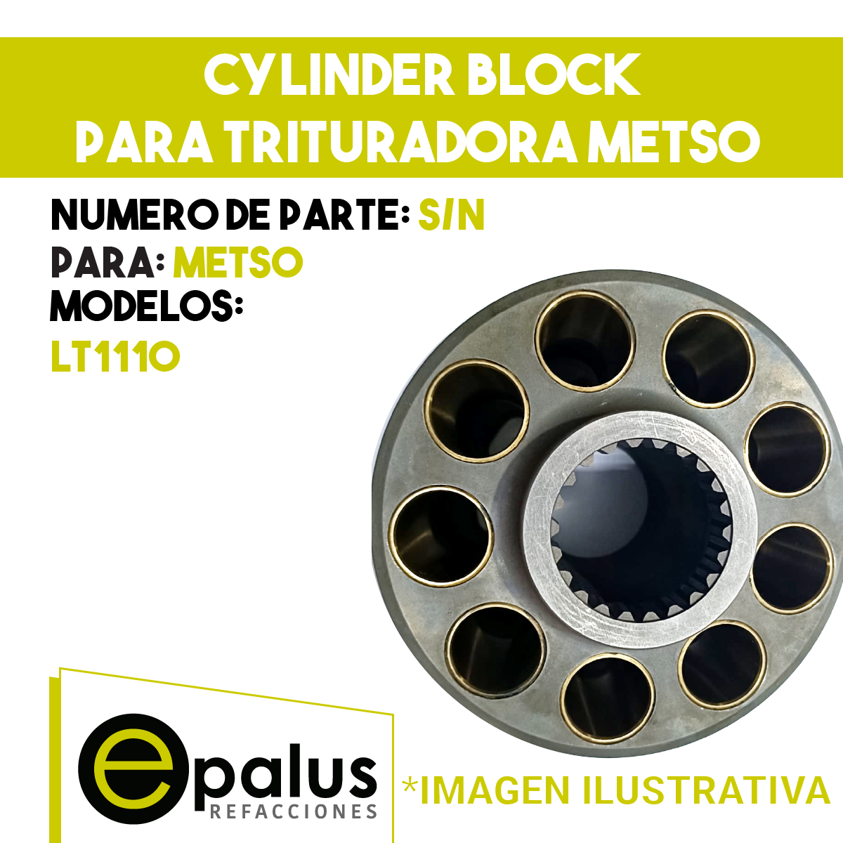 CYLINDER BLOCK PARA TRITURADORA METSO