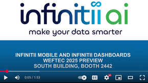 infinitii ai is exhibiting two major product advancements for infinitii flowworks users at WEFTEC 2025 in Chicago next week – infinitii mobile and infinitii dashboards.