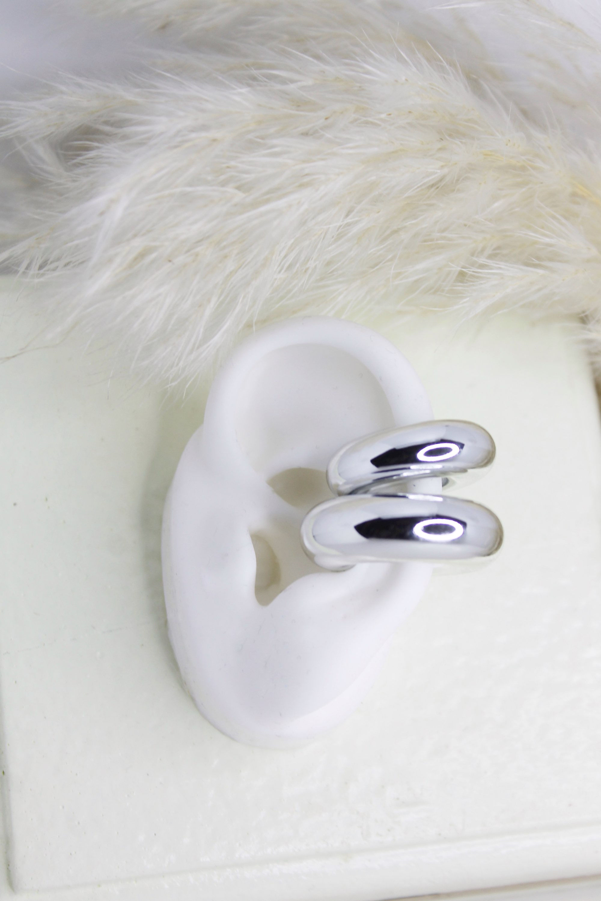 EARCUFF LISO PLATEADO