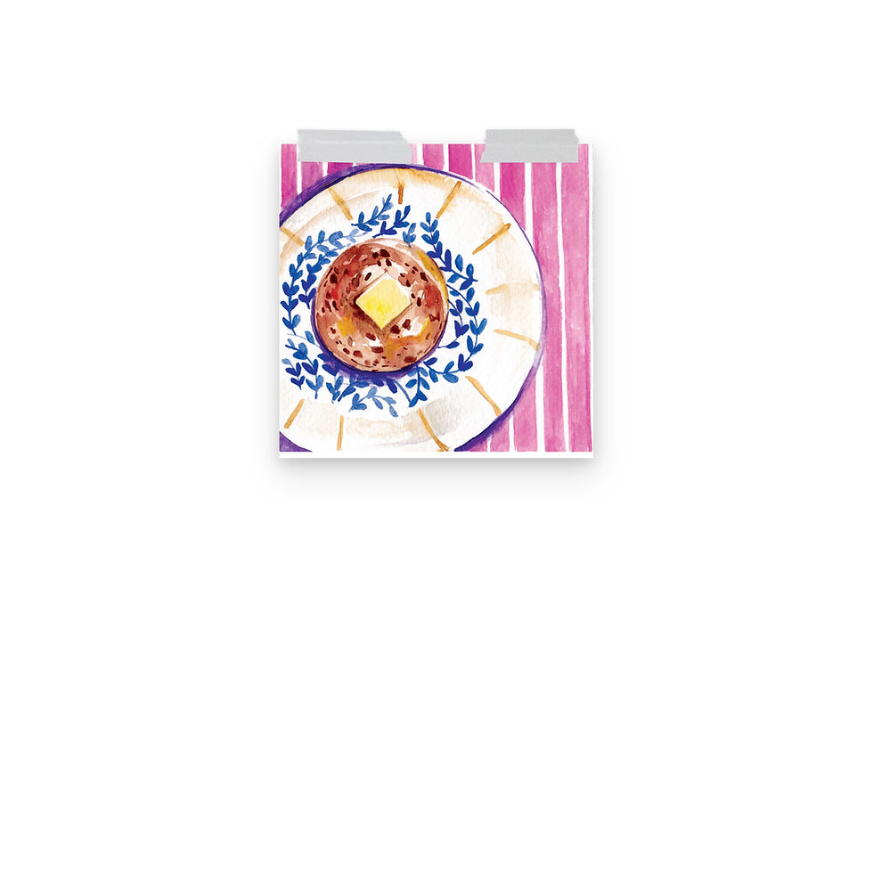 Thumbnail: Colourful Still Life Wall Art Print | Jolly Crumpet | Hand-Painted 30-Day Art 