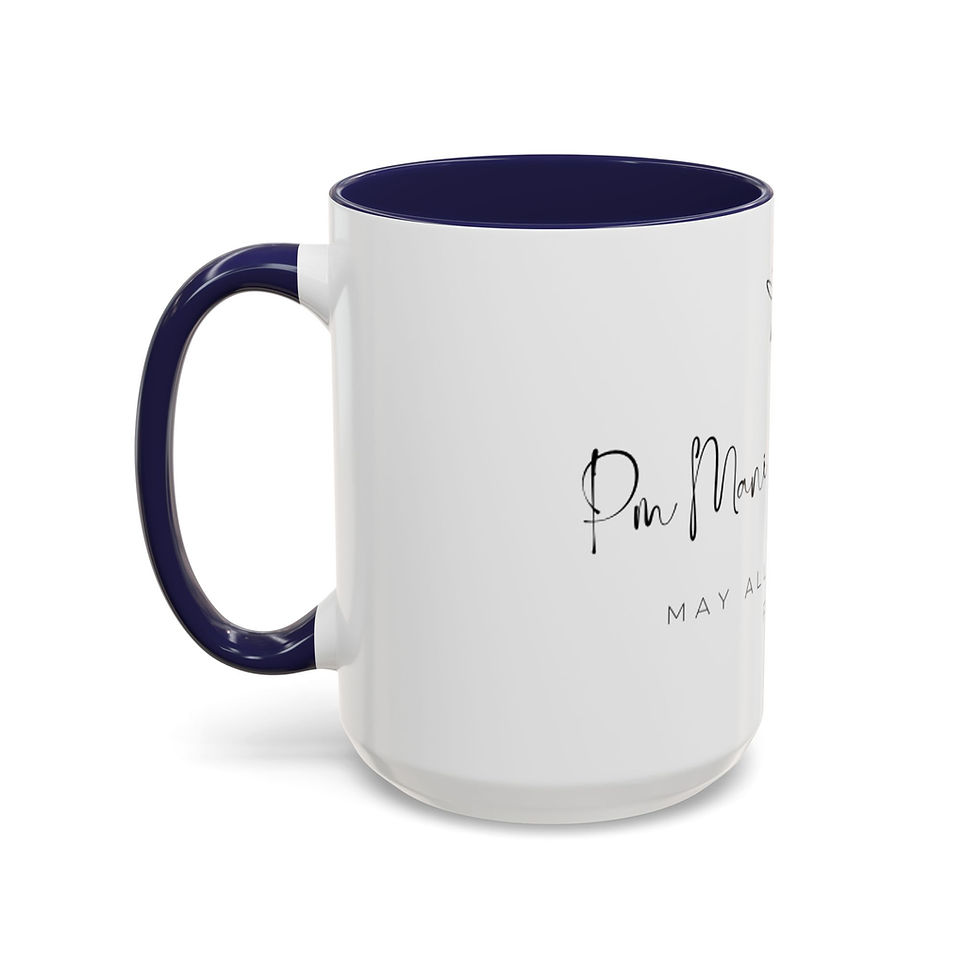 Thumbnail: Mantra Coffee Mug — 'Om Mani Padme Hum' Lotus Accent Mug (11/15 oz)