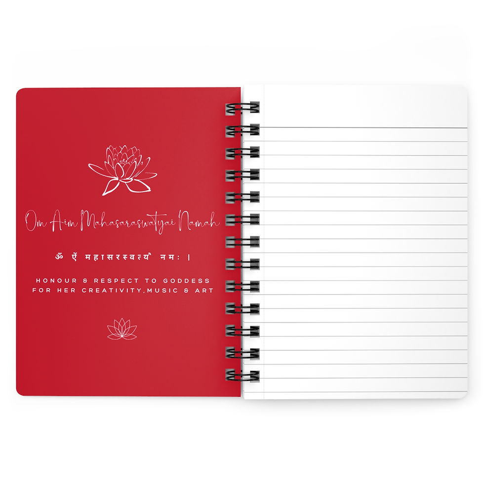 Thumbnail: Magic Mushroom over Night city line Spiral Bound Journal