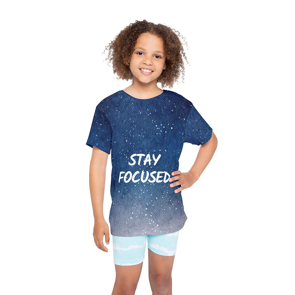 Thumbnail: Galaxy Stay Focused / Kids Sports Jersey