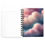 Thumbnail: Rose in Pink Blue Clouds Spiral Bound Journal