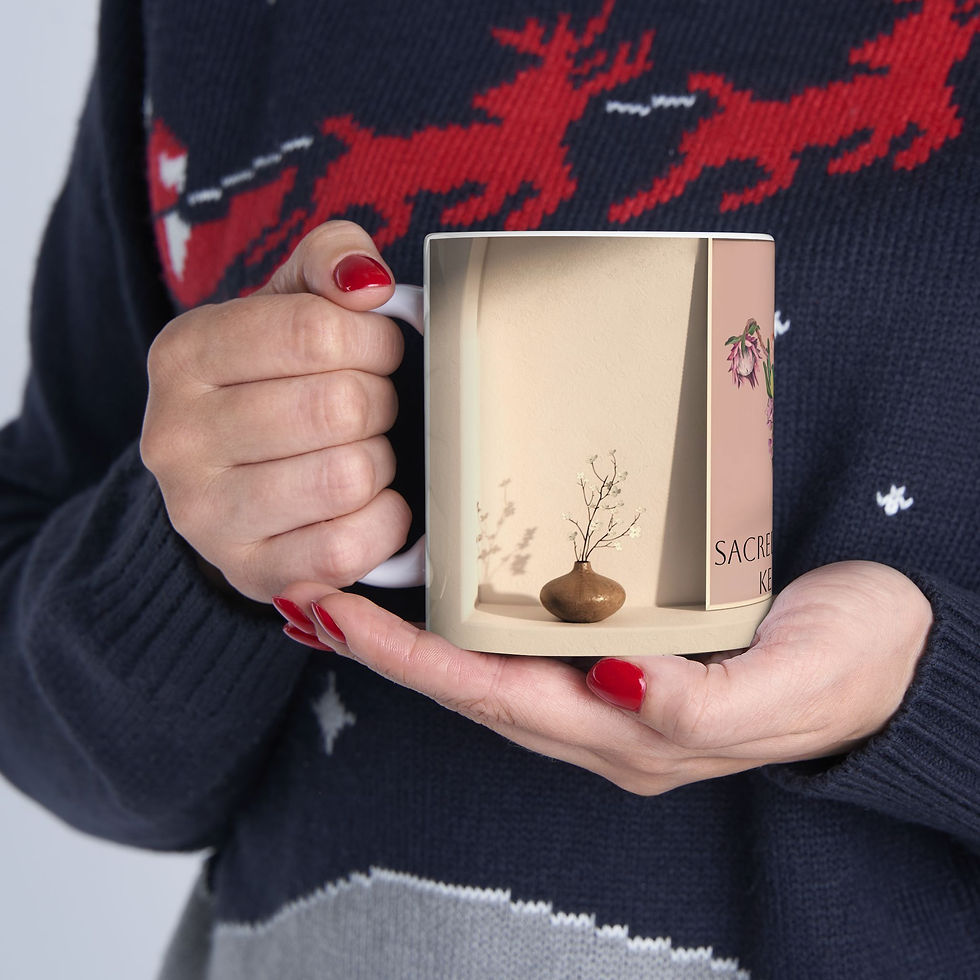 Thumbnail: Sacred Womb Keeper Ceramic Mug 11oz white