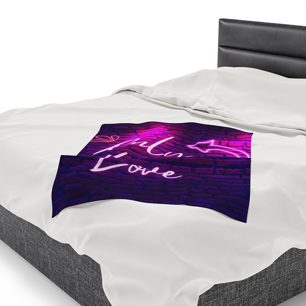 Thumbnail: Only Love Velveteen Plush Blanket