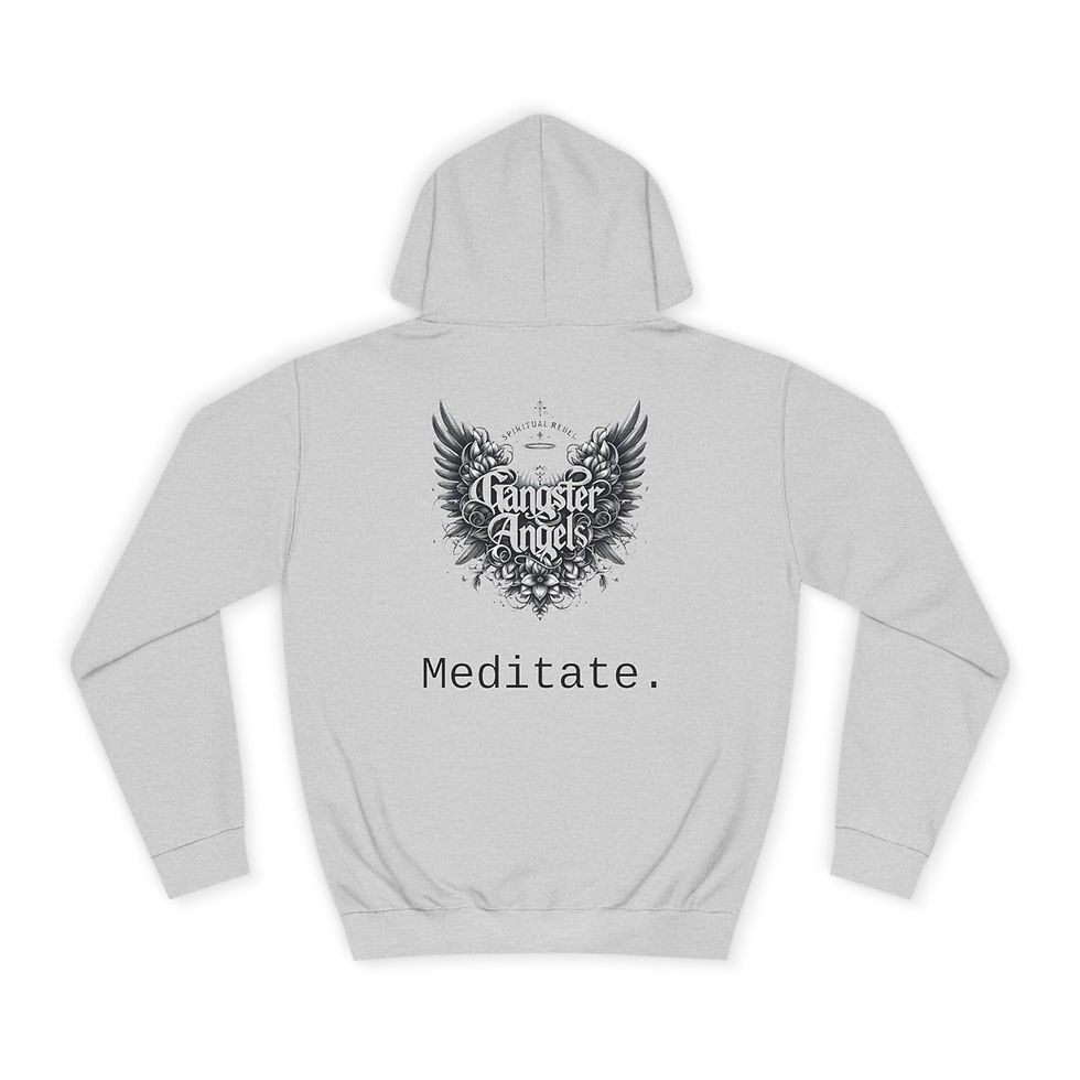 Thumbnail: Meditate - Unisex Cotton Hoodie - Inspirational Apparel 