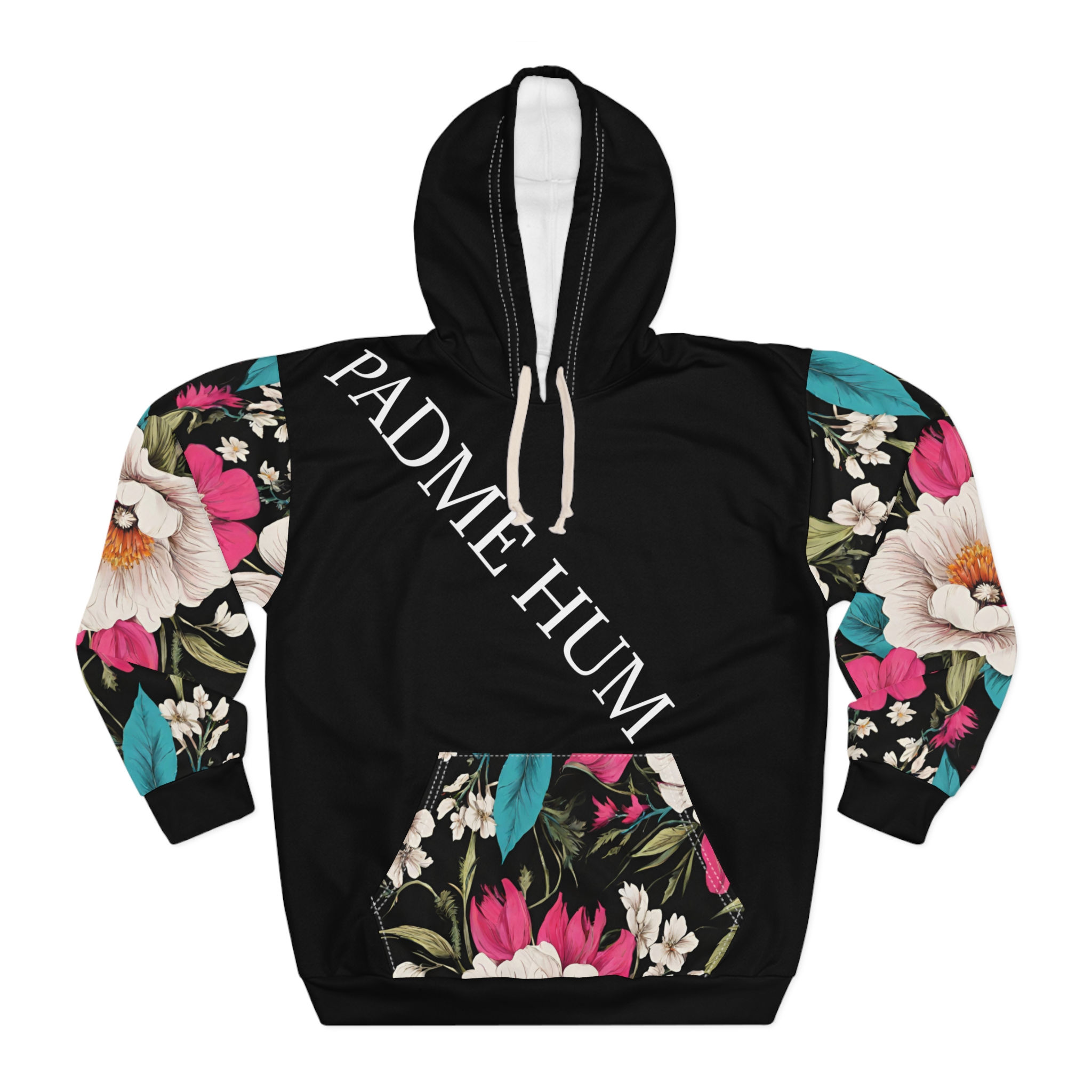 Floral Om Mani Padme Hum / Unisex Pullover Hoodie