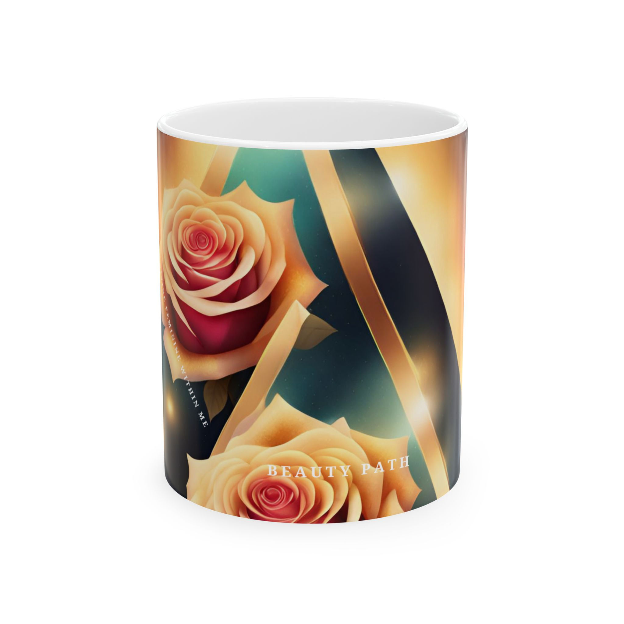 Beauty Path Ceramic Mug, (11oz, 15oz)