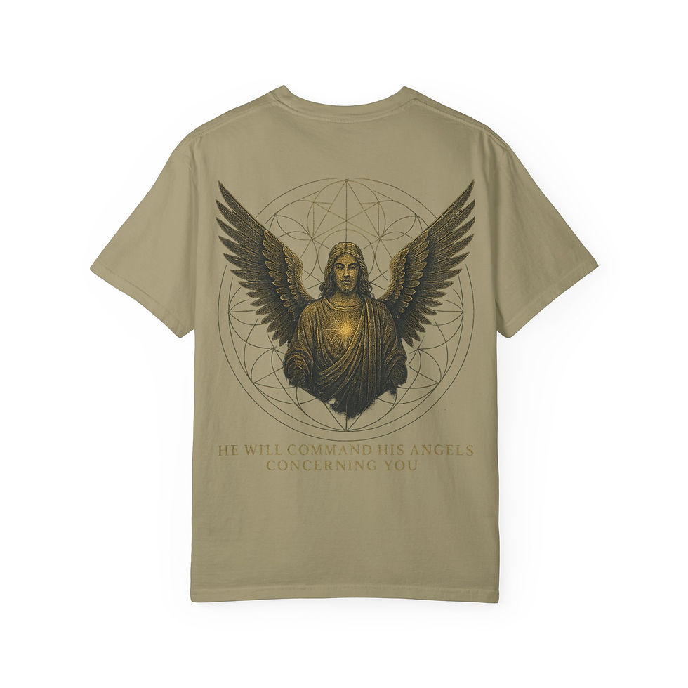 Thumbnail:  Angel T-Shirt — " He Will Command " 
