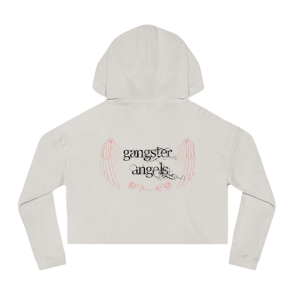 Thumbnail: BREATHE Life is Beautiful \ Women’s Cropped Hooded Sweatshirt