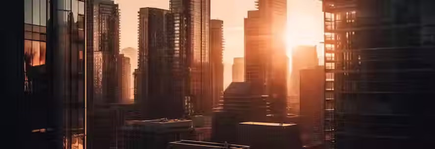 o-por-do-sol-ilumina-o-horizonte-moderno-de-pequim-os-arranha-ceus-de-aco-refletem-gerados