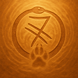 logo chamanique serpent patte de loup rune