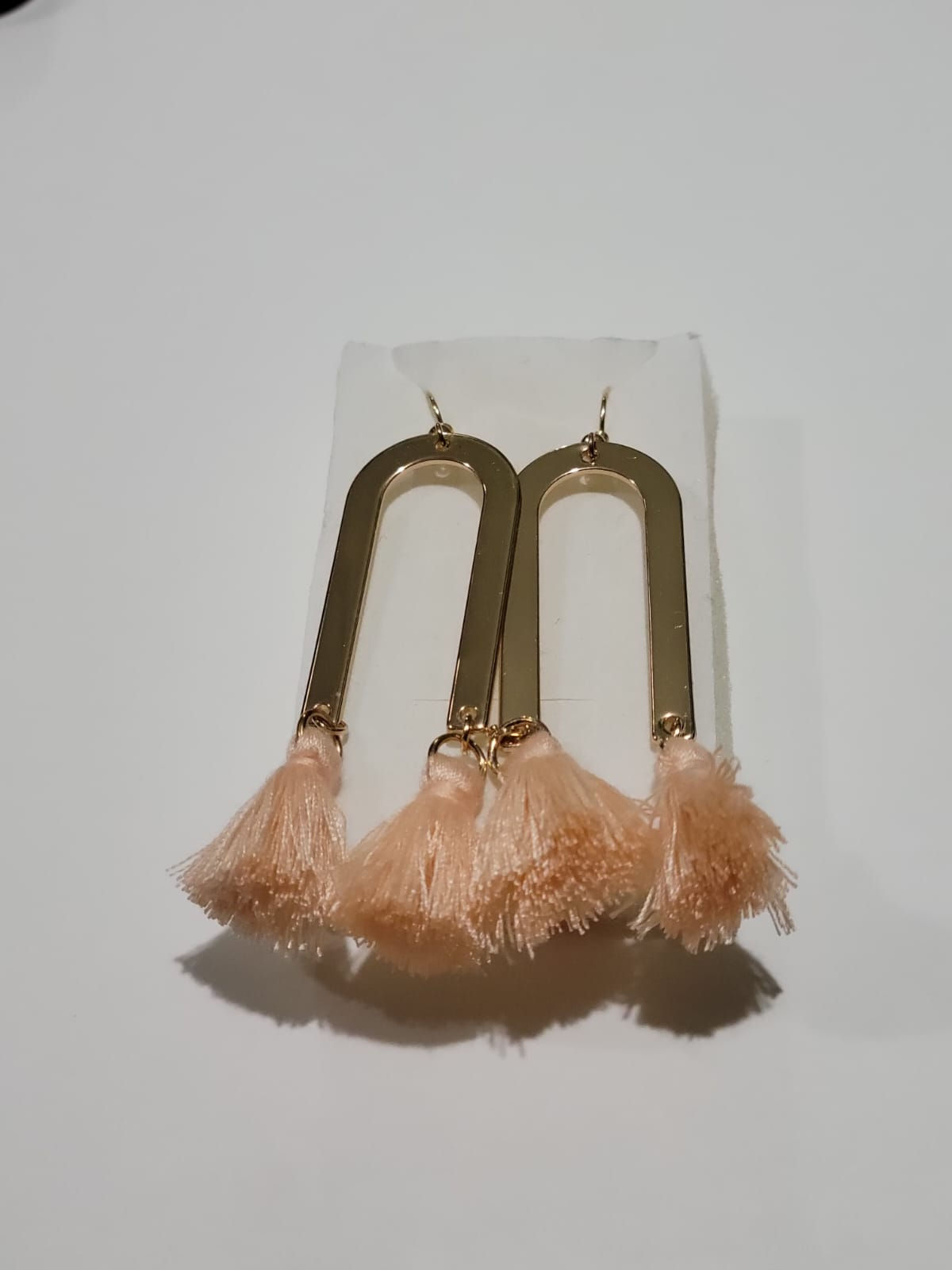 BLUSH PINK HORSESHOE TASSELS