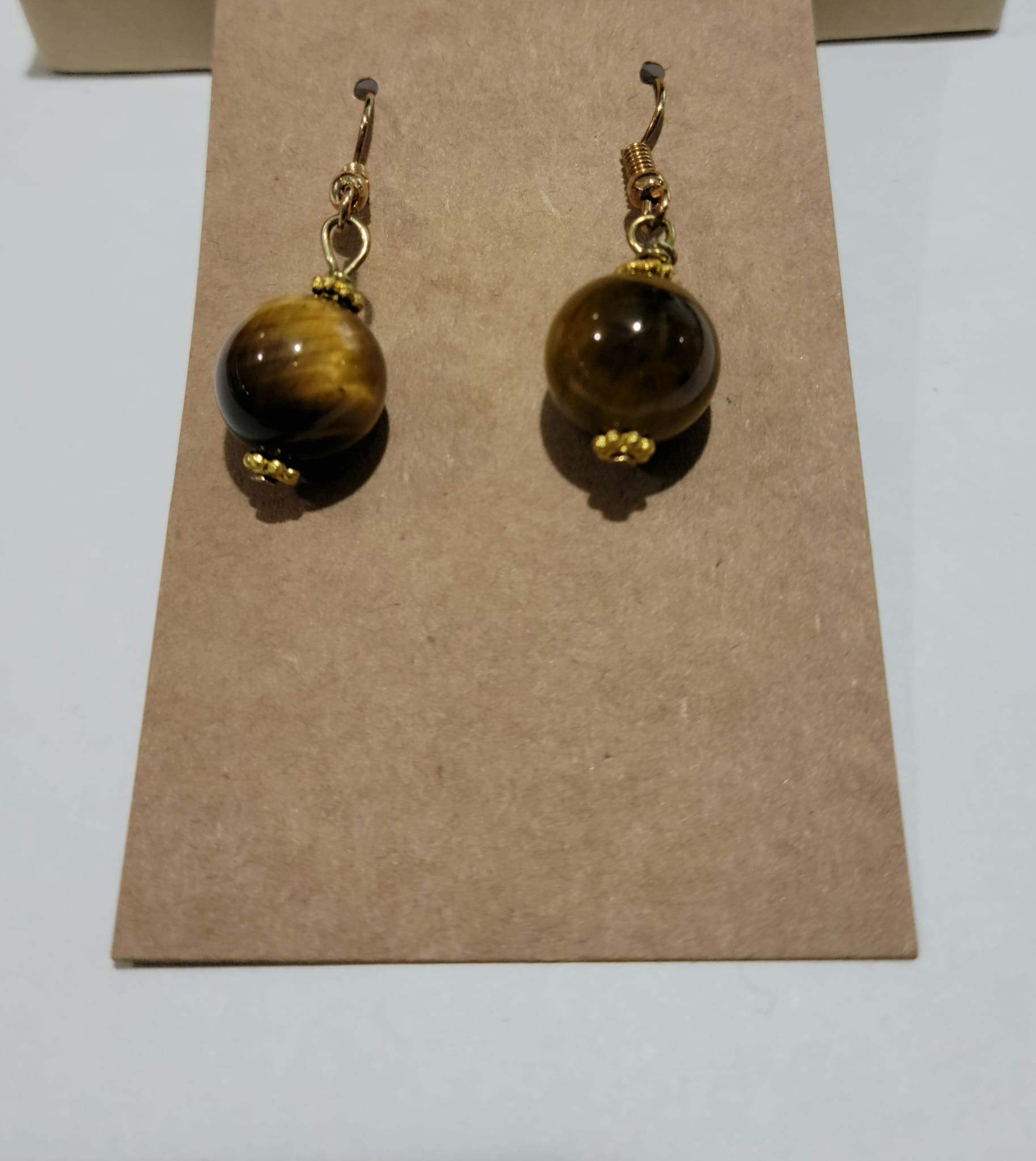 ROUND TIGER EYE DROP
