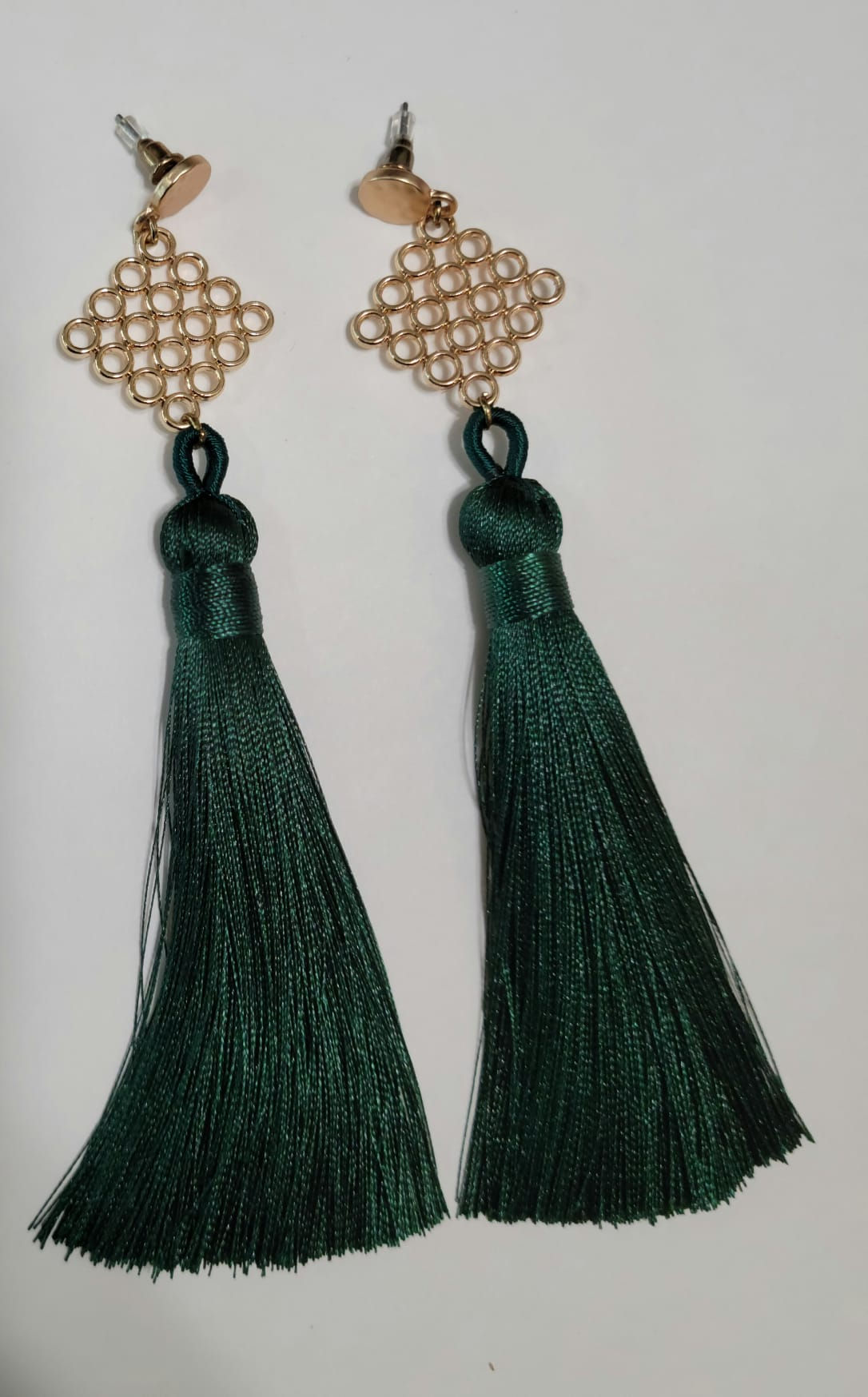 DIAMOND EMERALD TASSELS