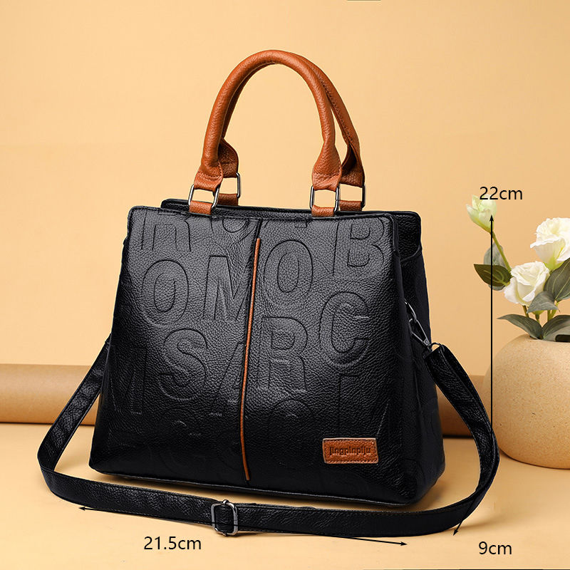 Thumbnail: PU Leather Casual Crossbody Bags Tote 