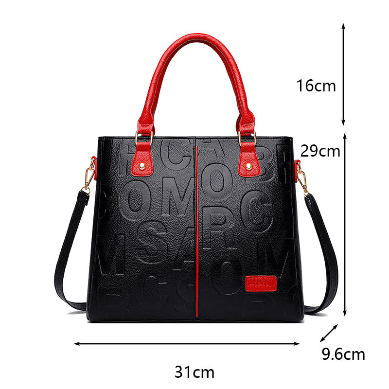 Thumbnail: PU Leather Casual Crossbody Bags Tote 