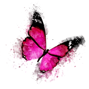 —Pngtree—butterfly watercolor butterfly stripe tie_3836593.png
